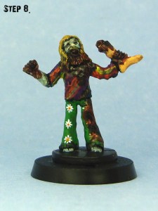 Step 8: Dot in some black ink