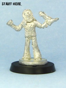 Unpainted model