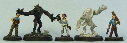 From left to right: Copplestone Castings, Male Were Wolf, Foundry, Jean Paul, Hasslefree