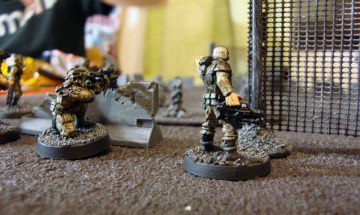 Wu and Hämäläinen take up positions in the ruins