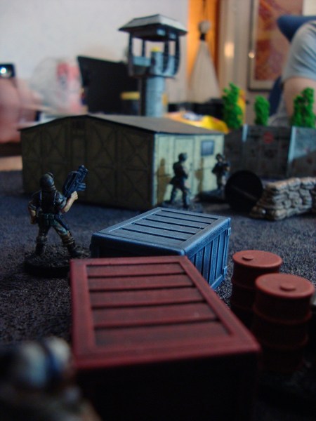 Sgt. Fender observes the breaching action