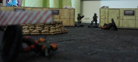 Abdul prepares to finish off a fallen guard