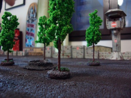 A view through the trees