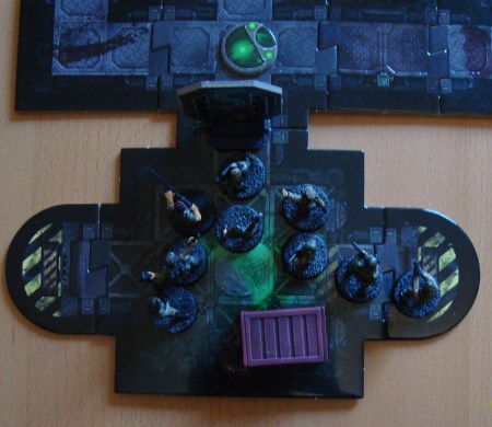 A lone blip on the motion scanner reveals a guard