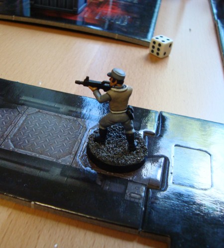 Officer Smith holds his ground...