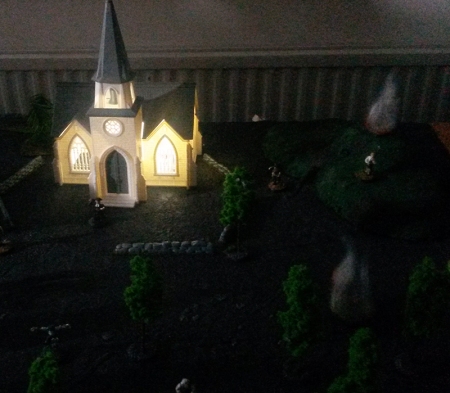 In the darkness of night, the church offers sanctuary (Photo by Emmi Lounela)