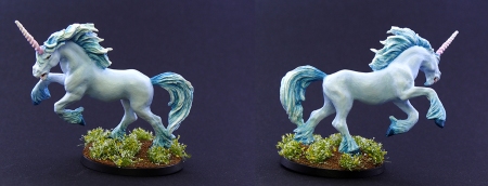 Painted Reaper Bones unicorn