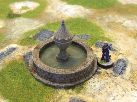 Photo of painted miniature fountain