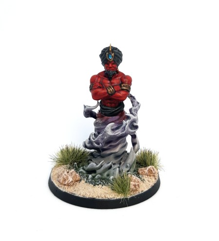 Photo of painted miniature genie