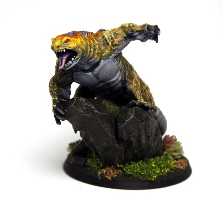 Photo of painted lizard miniature