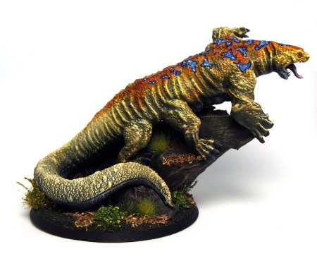 Photo of painted lizard miniature